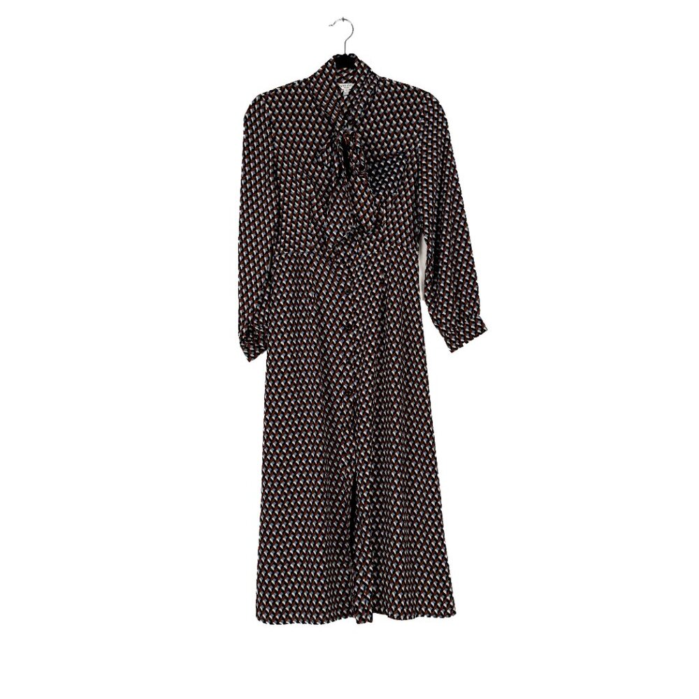 Petite Studio NY Retro Mod Midi Dress with Neck Tie Sz. XS